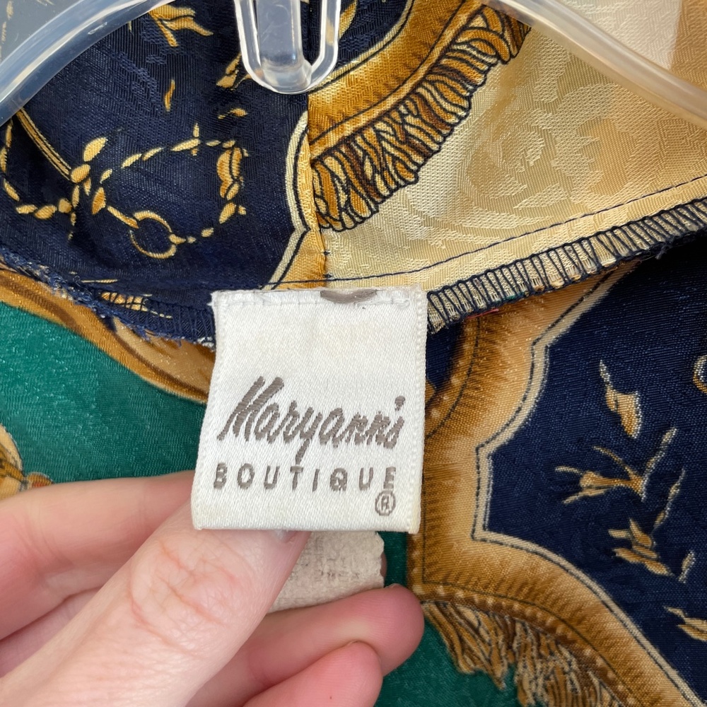 Vintage Maryann's Boutique Satin Kimono Robe Size Medium - Picture 3 of 5